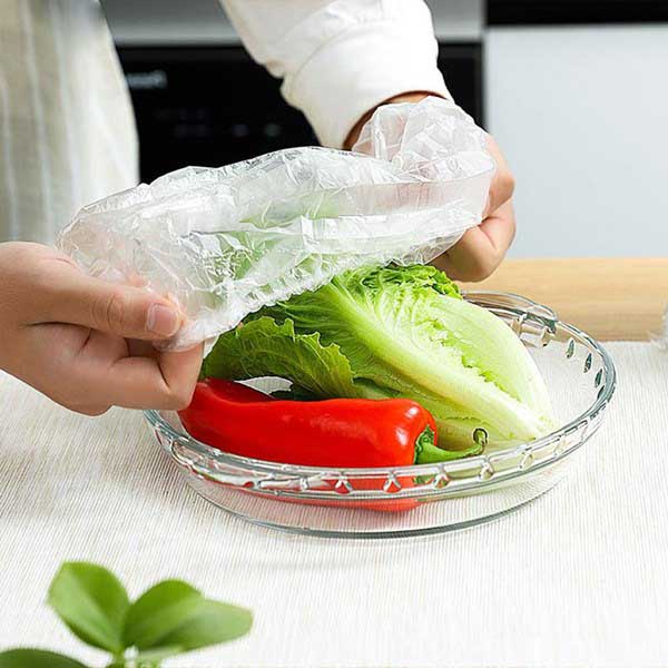  درپوش ظرف یکبار مصرف مدل نایلونی مجموعه 100 عددی (کد327)